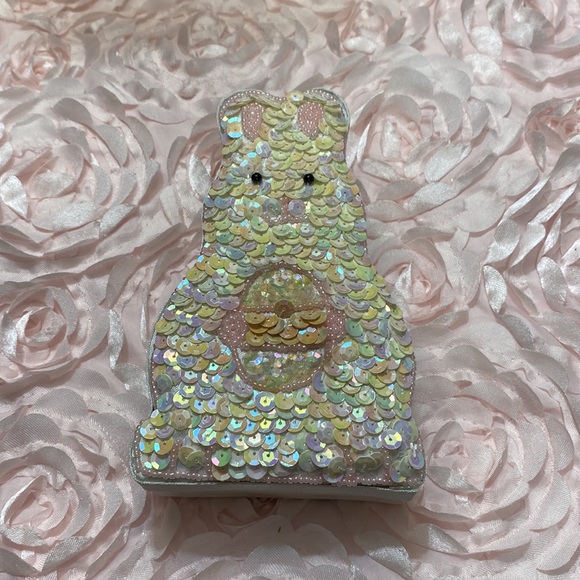 Set Of 3 Vintage Spring Easter Sequin Covered Boxes! - Picture 6 of 10